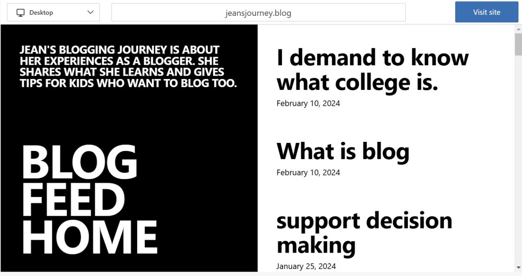 Discover Jean’s Blogging Page, where insightful ideas and engaging content come together to inspire and inform! Join a community of dedicated readers and explore topics that matter to you. Don’t miss&nbsp;out!